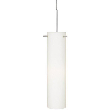 Tube 1 Light Opal Glass Monopoint Mono Pendant by Stone - PD133X3M5