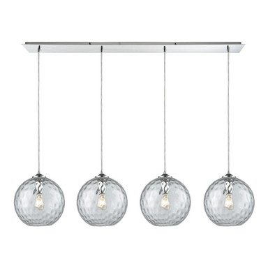 Watersphere 4 Light Oversized Linear Pendant by ELK Home - 31380WT