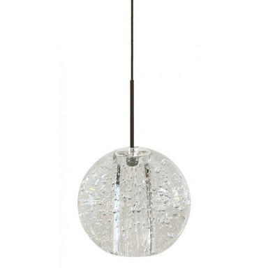 Gracie 3W 1 LED Frost Pendant with Monopoint Canopy 6 Inch Wide by Stone - PD097FR2M