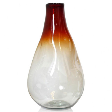 Firenze Rain Drop Glass Vase 23.62 Inch H and 12.59 Inch W by Stylecraft - ACMX102