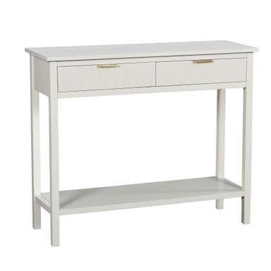 Colleen 2 Ribbed Drawer Console Table 29.5 Inch X 35.5 Inch by Stylecraft - AF102681DS