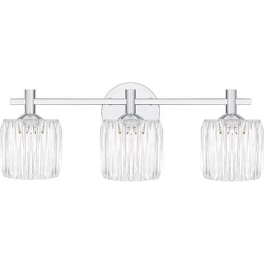 Spade 30W 3 LED Bath Vanity 7.75 Inch Tall and 21.5 Inch Wide by Quoizel - SPD8622