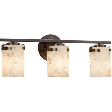Alabaster Rocks Atlas 3 Light Vanity Light by Justice Design - ALR-8453-10