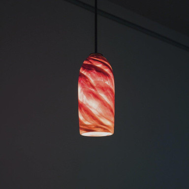 Rose 1 Light 17 Inch Cylinder Mini Pendant by WPT Design - ROSE-CYL-17