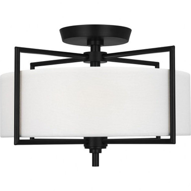 Perno 2 Light 15 Inch Wide Semi Flush Mount by Visual Comfort Studio - CF1122