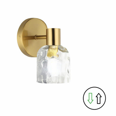 Vallora 60W 1 LED Bath Vanity 8 Inch Tall and 4.75 Inch Wide by Dainolite - VLA-81W