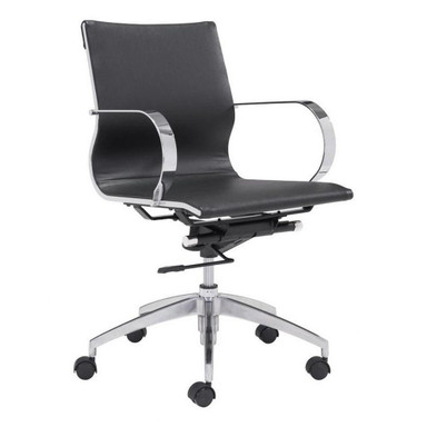 Glider Low Back Office Chair 31.8 Inch Tall X 27.6 Inch Wide by Zuo Modern - 100374