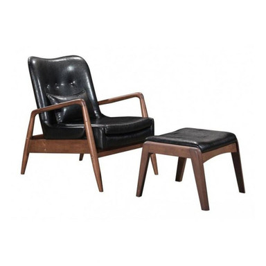 Bully Lounge Chair & Ottoman 32.7 Inch Tall X 30.3 Inch Wide by Zuo Modern - 100534