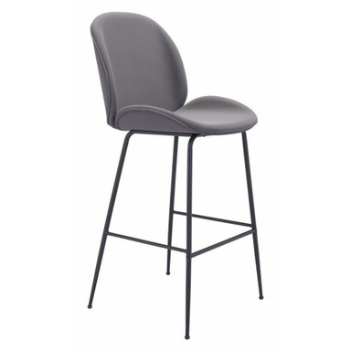 Miles Bar Chair 46.5 Inch Tall and 20.9 Inch Wide by Zuo Modern - 101741