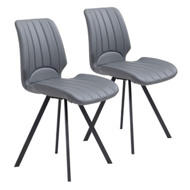Logan Dining Chair Set 31.7 Inch Tall and 18.1 Inch Wide by Zuo Modern - 101938