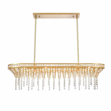 Fantania 4 Light Oversized Linear Chandelier by ELK Home - 82226/4