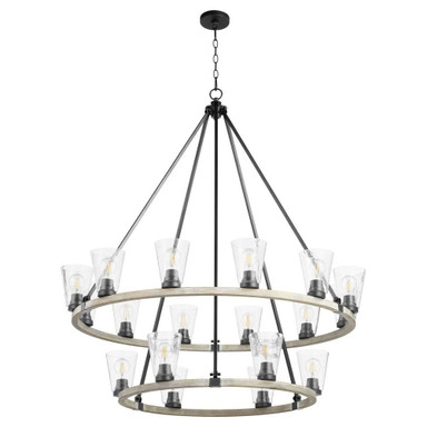 Paxton 18 Light Oversized 2 Tier Chandelier by Quorum - 63-18