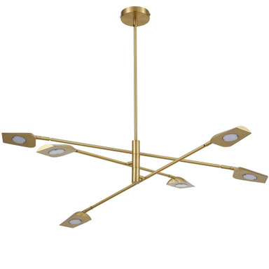 Cari 6 LED Light Oversized 3 Tier Chandelier by Dainolite - CAR-4030LEDC