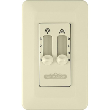 2 Speed Non-Reversing Fan and Light Wall Control by Fanimation - CW6