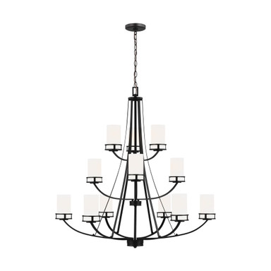 Craftsman Farmhouse Twelve Light Chandelier - 73-BEL-4169537