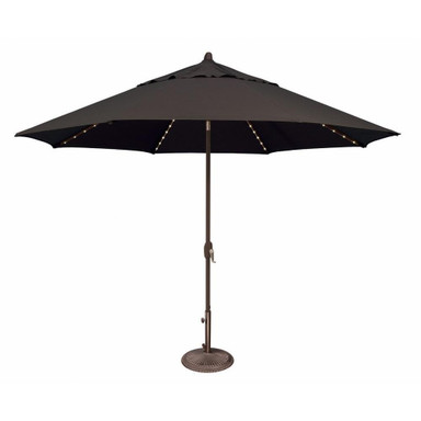 Lanai 11 Foot Aluminum Crank Lift Octagon Market Umbrella by Simply Shade - SSUM81SL