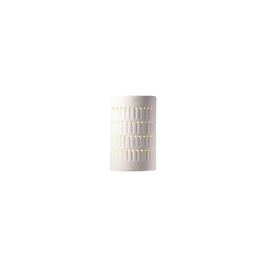 Ambiance 1 Light Small Cactus Cylinder Outdoor Wall Mount by Justice Design - CER-2285W