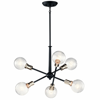 Armstrong 6 Light Small Chandelier by Kichler - 43095