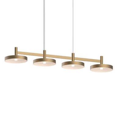 Systema Staccato 18W 1 LED Oversized Pan Shade Linear Pendant by Sonneman - SS_1784_PAN