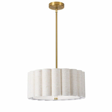 Pacifica 3 Light Pendant 7 Inch Tall and 16 Inch Wide by Dainolite - PCA-163P