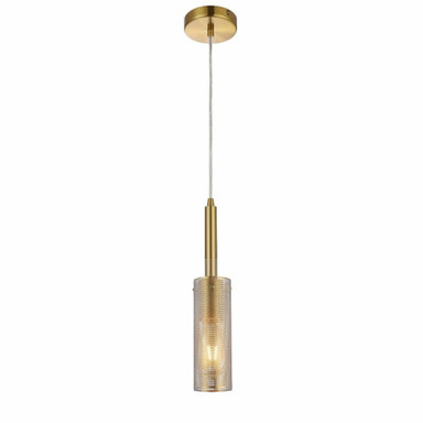 Percy 1 Light Pendant 15.25 Inch Tall and 3 Inch Wide by Dainolite - PRY-MM