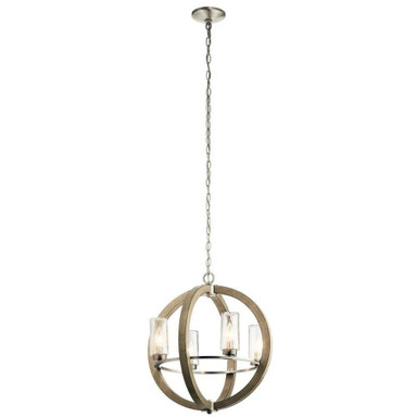 Grand Bank 4 Light Small Outdoor Chandelier by Kichler - 49791