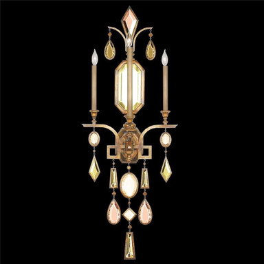 Encased Gems 3 Light Transitional Wall Sconce by Fine Art - 727050