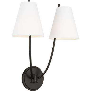 Marina 2 Light Wall Sconce 17.5 X 14.5 Inch Wide by Visual Comfort Studio - CW1422