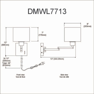 DMWL7713-MB | dimension