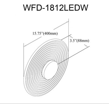 WFD-1812LEDW-MB-CLR | dimension