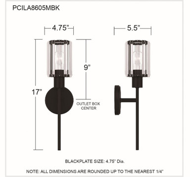 PCILA8605MBK | dimension