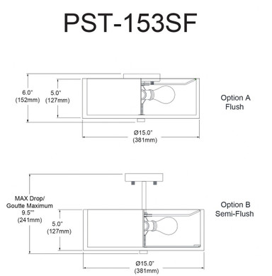 PST-153SF-AGB-GRY | dimension