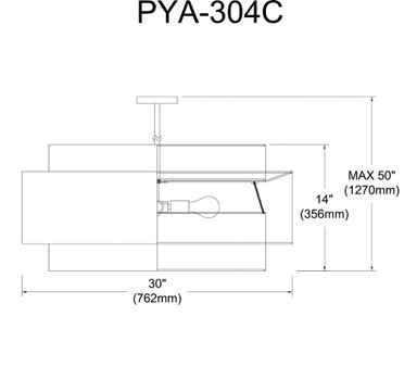PYA-304C-AGB-WH | dimension