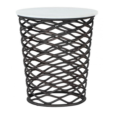 King Side Table 21.5 Inch Tall and 17.9 Inch Wide by Zuo Modern - 109455