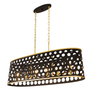 Bailey 6 Light Oversized Linear Pendant by Varaluz - 346N06MBFG