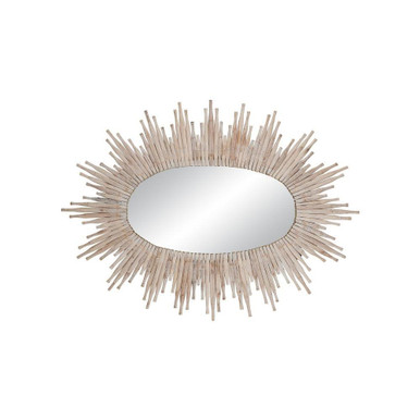 Chadee Oval Mirror 41 Inch Tall and 35.25 Inch Wide by Currey Company - 1000-0118