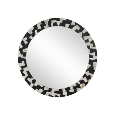 Bindu Round Mirror 36 Inch Wide by Currey Company - 1000-0122