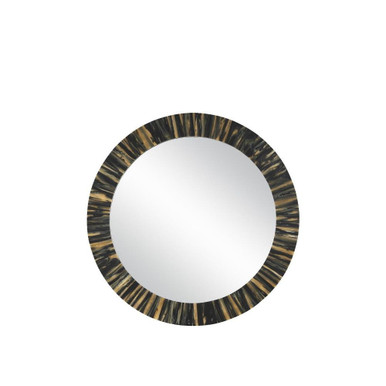 Kuna Small Round Mirror 23.75 Inch Wide by Currey Company - 1000-0123