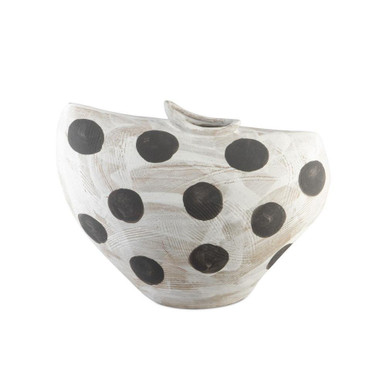 Dots 11.75 Inch Large Bowl by Currey Company - 1200-0708