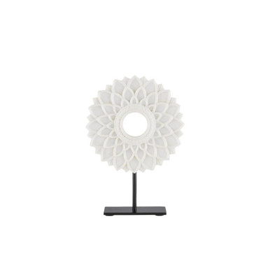 Lea 13.5 Inch Small Marble Ring Sculpture by Currey Company - 1200-0650