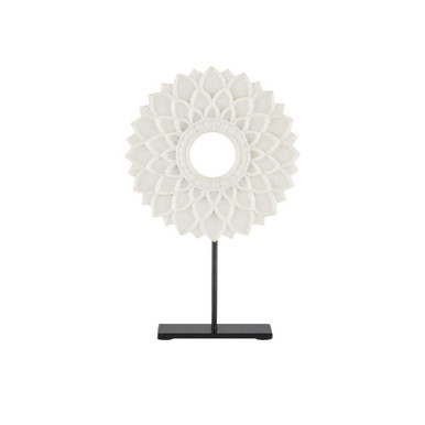 Lea 18.75 Inch Large Marble Ring Sculpture by Currey Company - 1200-0651
