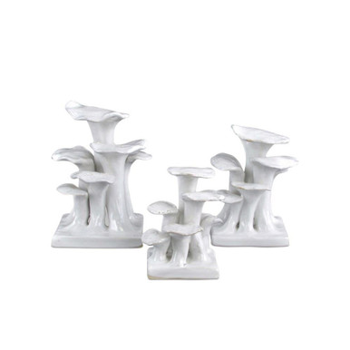 Ivory Lichens 5 Inch Sculpture (Set of 3) by Currey Company - 1200-0746