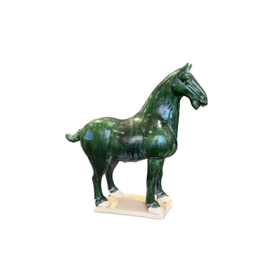 Tang Dynasty 16.5 Inch Medium Horse Sculpture by Currey Company - 1200-0784