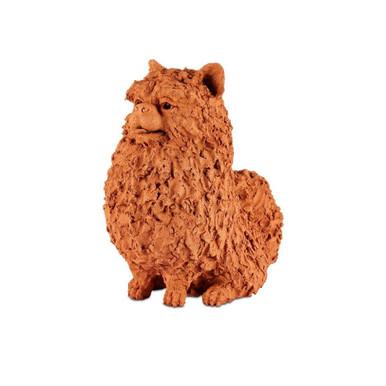 Preston the Pomeranian 15.75 Inch Sculpture by Currey Company - 1200-0836