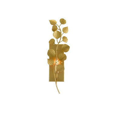 Golden EuCALyptus 1 Light Wall Sconce by Currey Company - 5000-0189