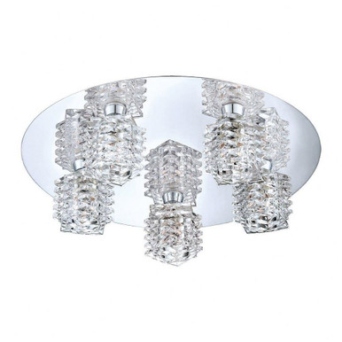 Lenza 5 Light 16 Inch Wide Flush Mount by Eurofase - 25726-015