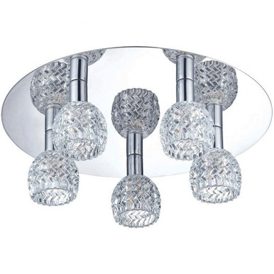 Wave 5 Light 16 Inch Wide Flush Mount by Eurofase - 25731-019