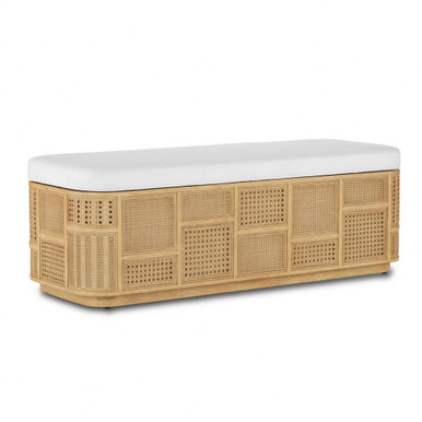 Anisa Storage Bench 18 Inch Tall and 54 Inch Wide 0661 by Currey Company - 7000-0661