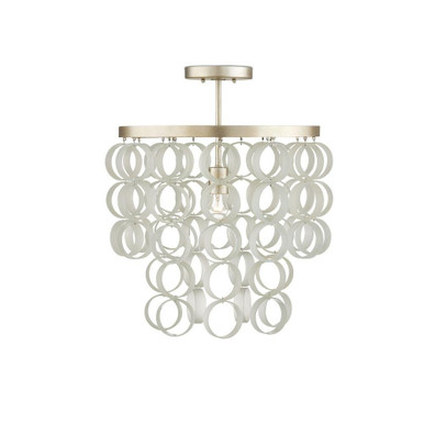 Windsong 1 Light 20.5 Inch Wide Semi Flush Mount by Currey Company - 9000-0949
