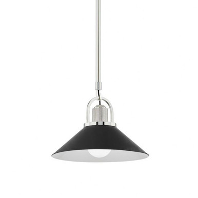 Syosset 1 Light Pendant 9.25 x 12 Inch by Hudson Valley by Hudson Valley - 2613-PN/BK